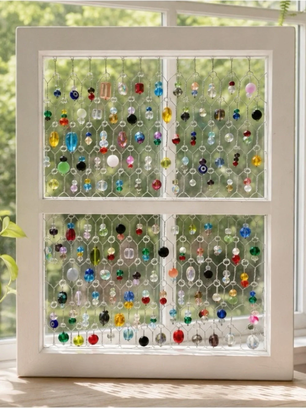 Beaded Window Panel - Multicolor dun catcher